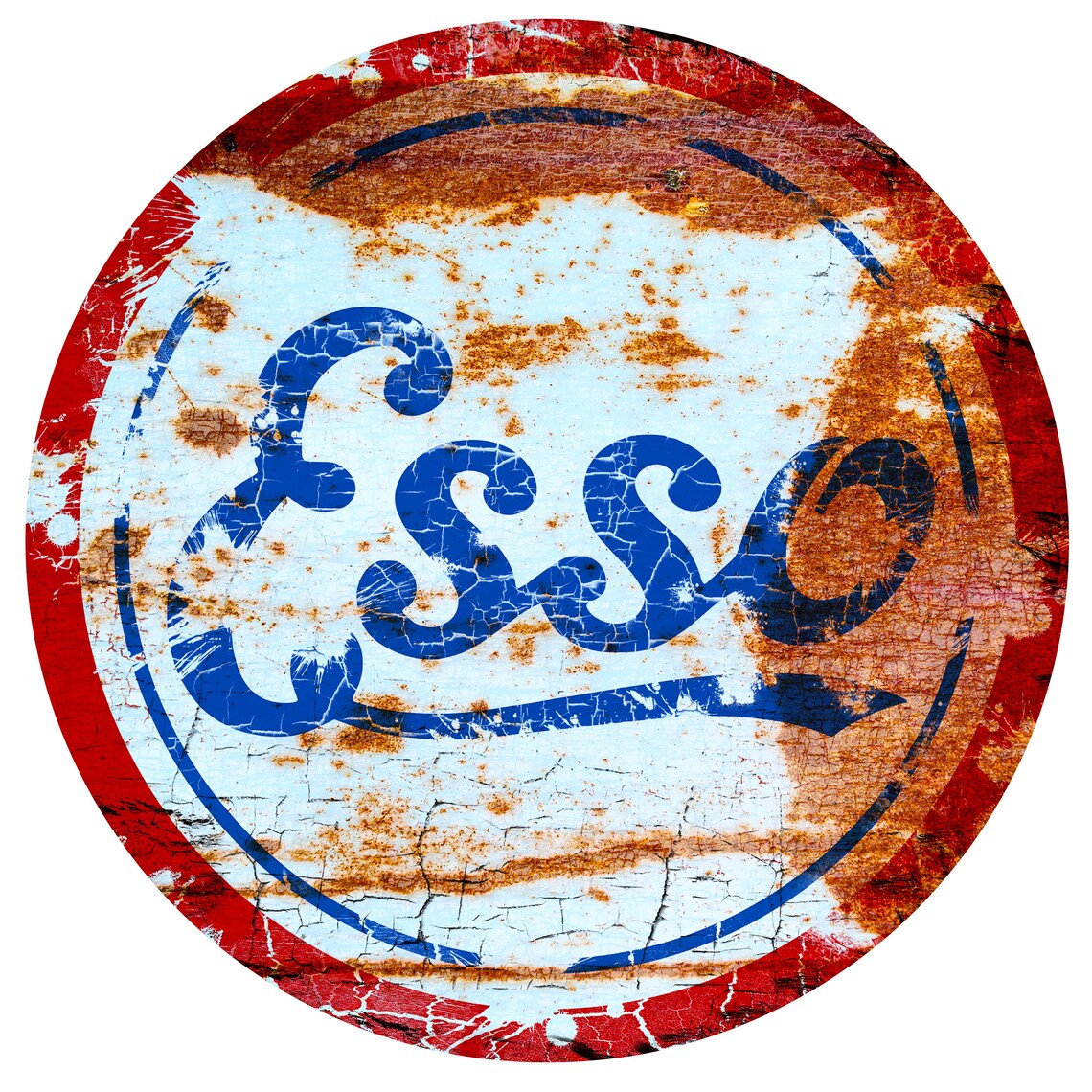 Polymer Sticker: Esso Rusty Sticker ø 3 to 120 Cm Racing Le Mans Herbie ...