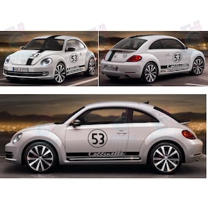 kit herbie sport new beetle - adesivi adesivi 53 strisce vintage beetle - adesivi compatibili volkswagen beetle choupette