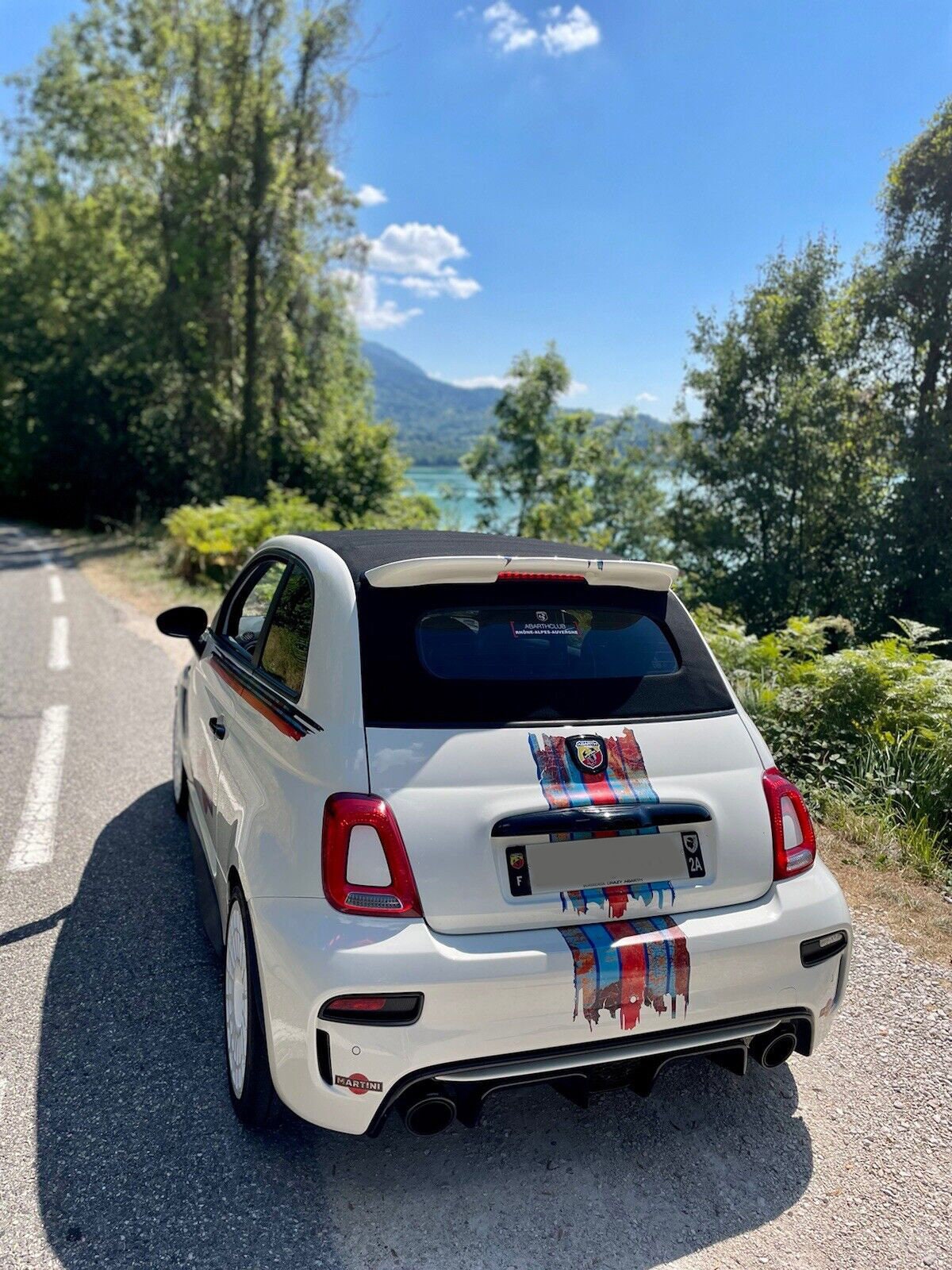 Luxshield laaddrempel beschermingsfolie voor Fiat 500 312 I 2015-2024 - bumperbescherming, krasbescherming, lakbeschermingsfolie - carbon look zwart