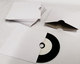 cd carton sleeves - pochettes cartonnées pour cd avec découpe en demi cercle pour meilleur saisie du media