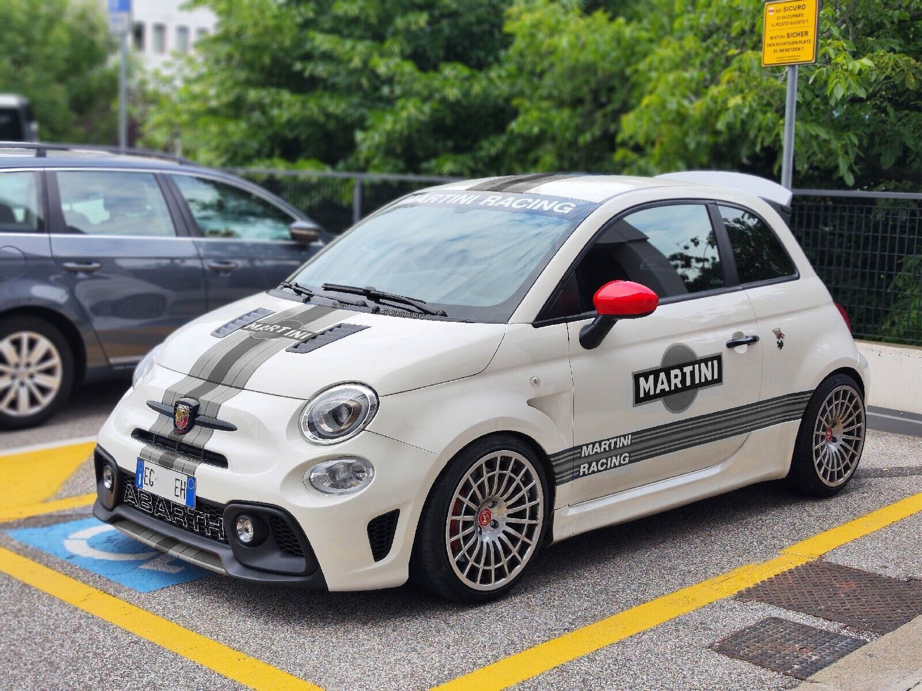 TURI Auto SideBar Aufkleber, Für FIAT 500 Abarth Auto Tuning Vinyl