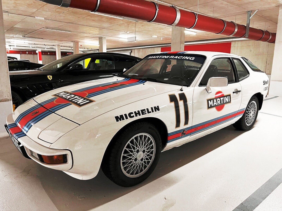Porsche 924 & 944 Martini Racing Le Mans Stripe + Race Number of