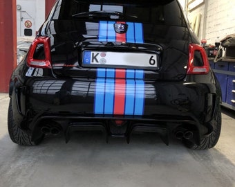 FIAT 500 ABARTH MARTINI RACING STICKERS RUSTEES EFFECT SHABBY Le Mans