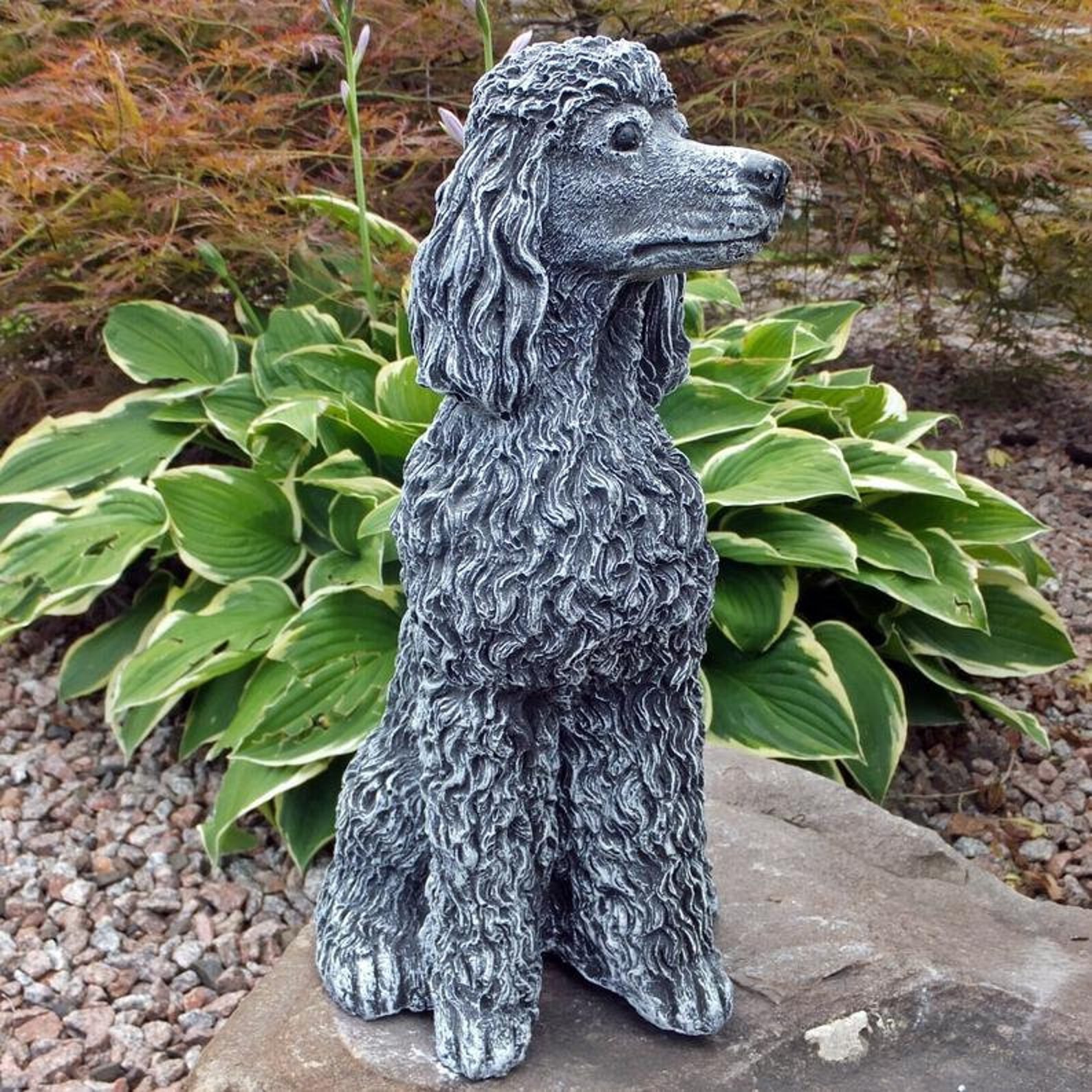 poodle nayothecorgi ceramic dog statue
