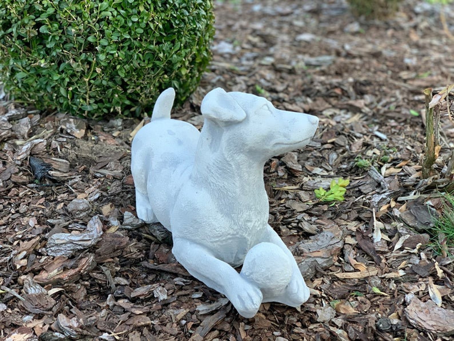 JACK RUSSELL 22 lb. Terrier Sculpture Hound Cement Statue Etsy