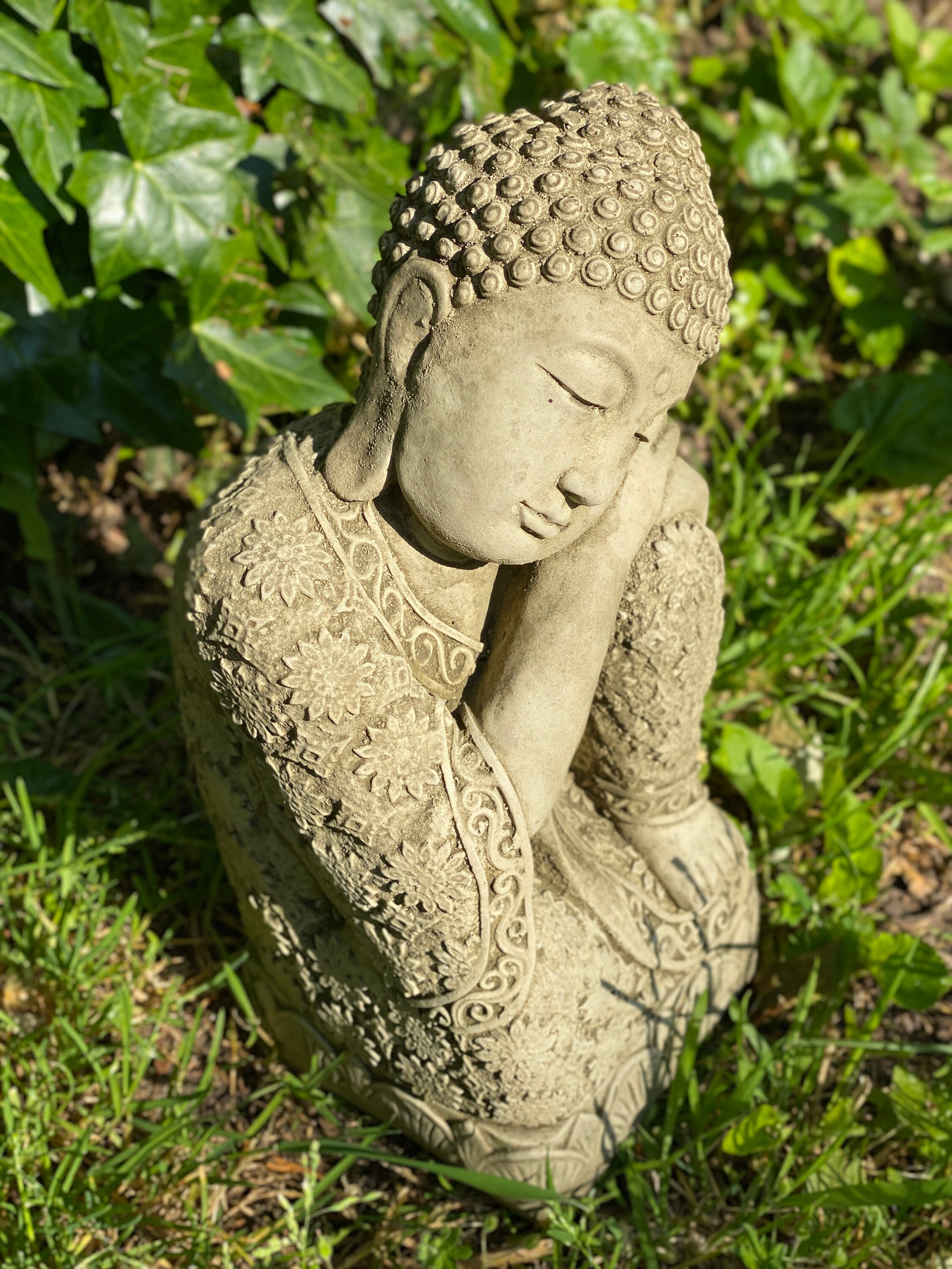 SLEEPING BUDDHA 13 lb. Buddhist Statue Statue of Buddha Hand Etsy