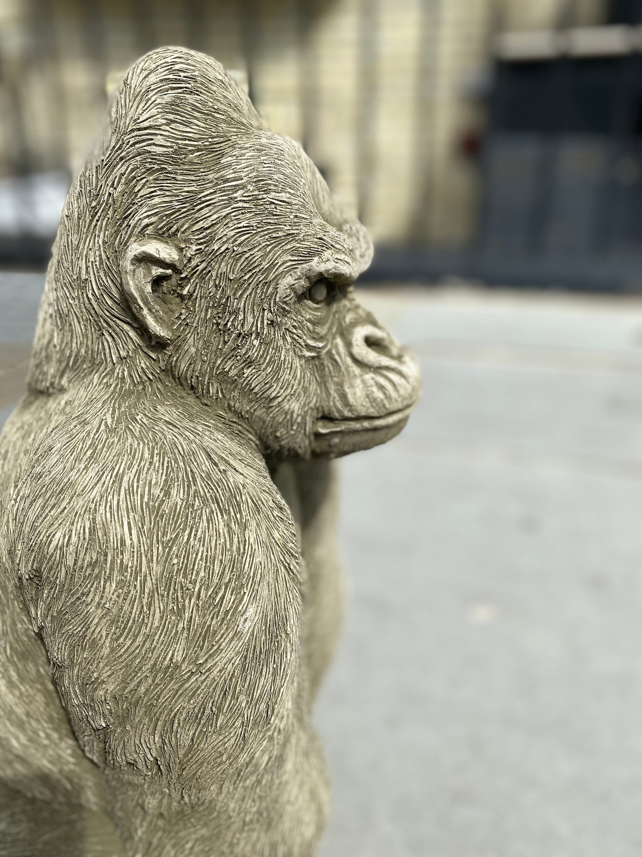 GORILLA STATUE 44 lb. Large Gorilla Art Gorilla ornament Etsy