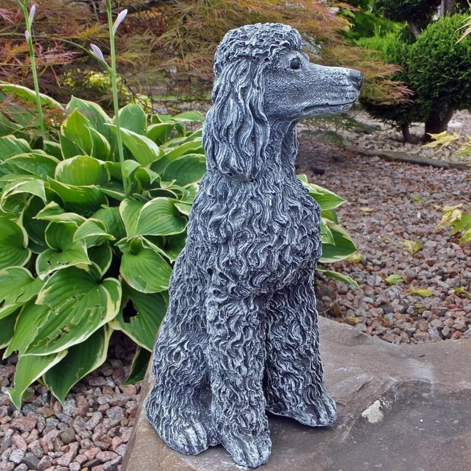 poodle nayothecorgi ceramic dog statue