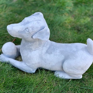 JACK RUSSELL 22 lb. Terrier Sculpture Hound Cement Statue | Etsy