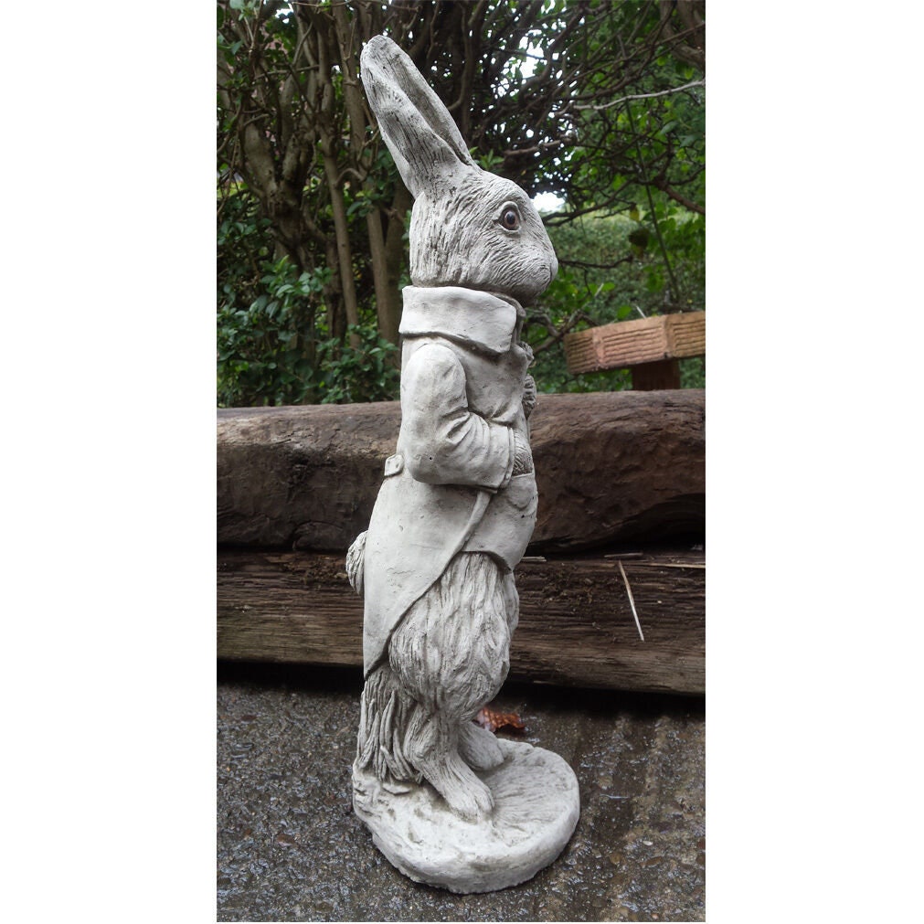 PETER RABBIT. Animal garden decor Stone yard decor Entry Etsy