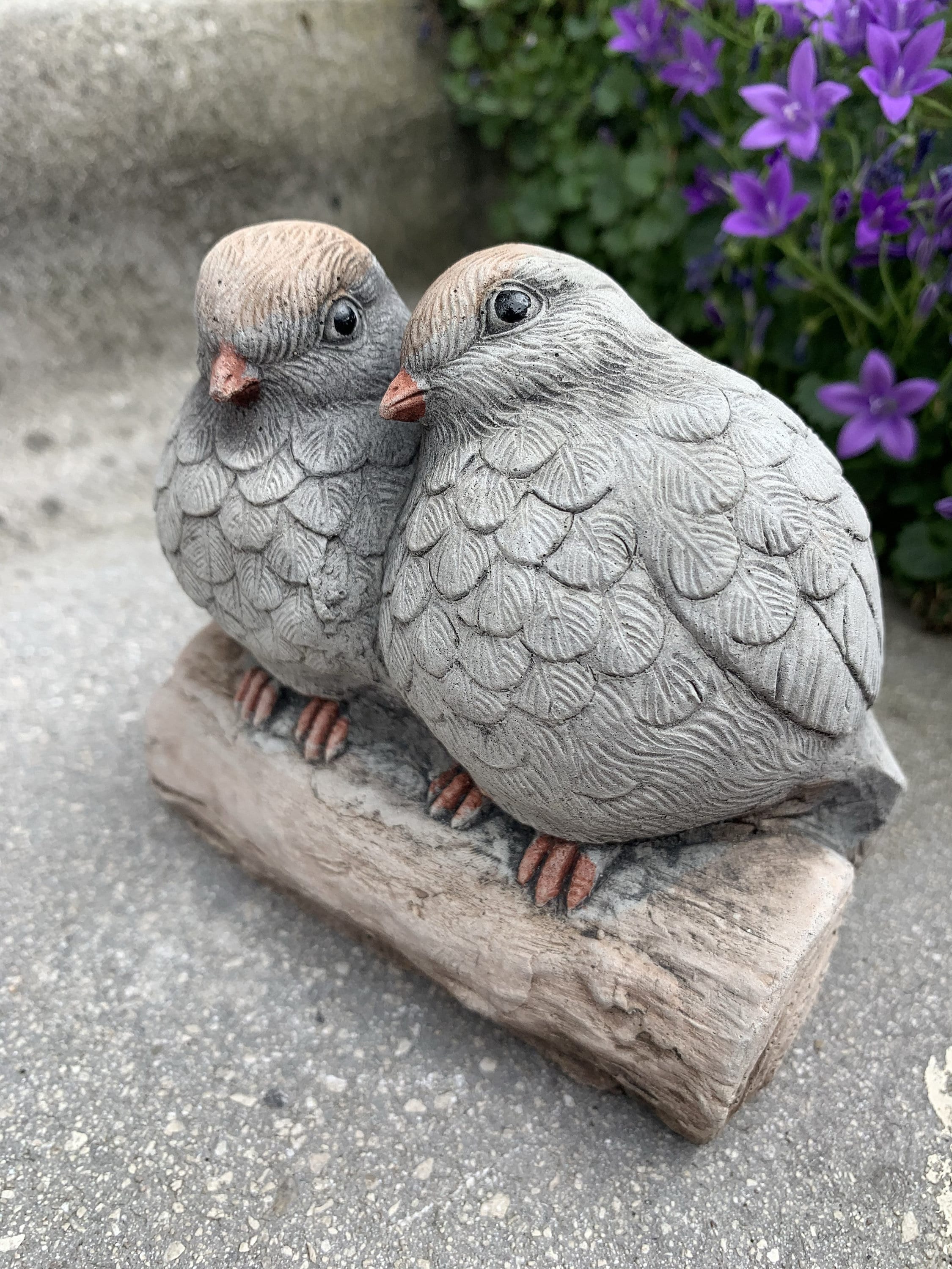 LOVE BIRDS. Bird Yard Art Garden Bird Statue Bird Figure Etsy