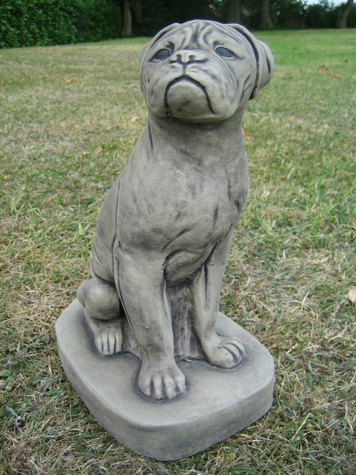 BOXER DOG statue Animal art Dog garden decor Gift for dog Etsy