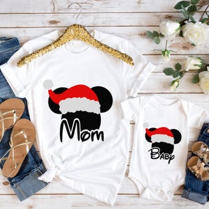 Matching Family Christmas Shirts,Mom Dad Baby Shirt,Matching Xmas Shirt,christmas gift mom,Baby First Christmas Shirts,Family Matching Tee