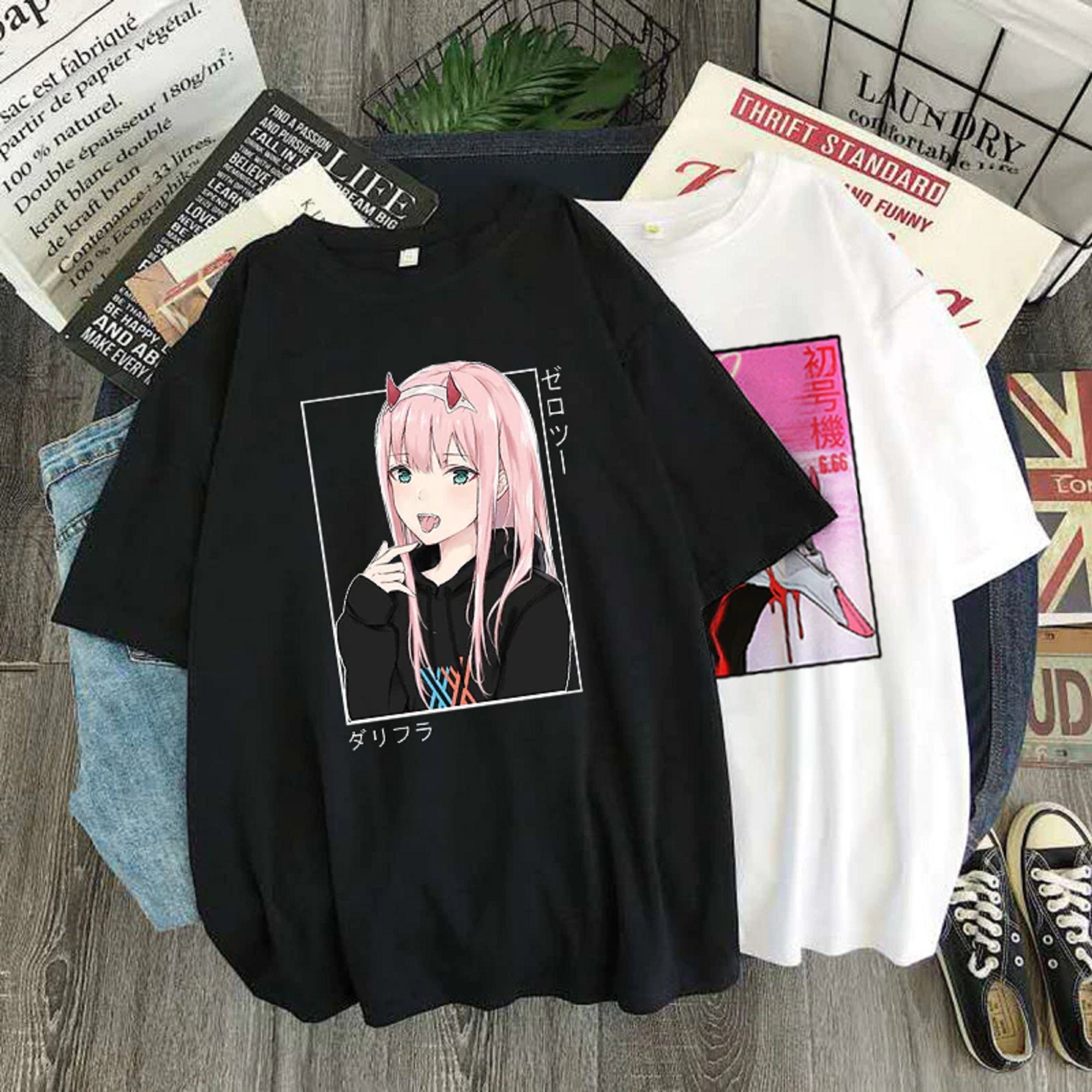 Buy Euroqu Unisex Anime BackPrinted Oversized TShirt White SizeSmall  Online at Best Prices in India  JioMart