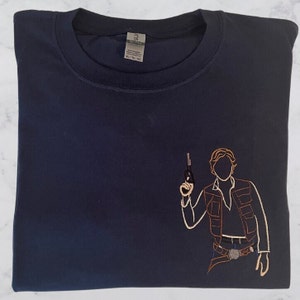 Han S0l0 Shirt, Embroidered Shirt, Rebel Shirt, Rebel Alliance, Pr1incess Le1a