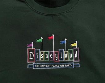 Primary Embroidered Vintage Theme Park Sign Sweatshirt
