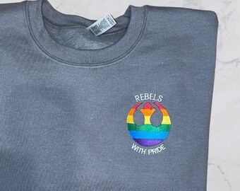 Rebellen mit Pride Sweatshirt, Disney Pride Sweatshirt, Disneyland, Disney World, Star Wars Pride