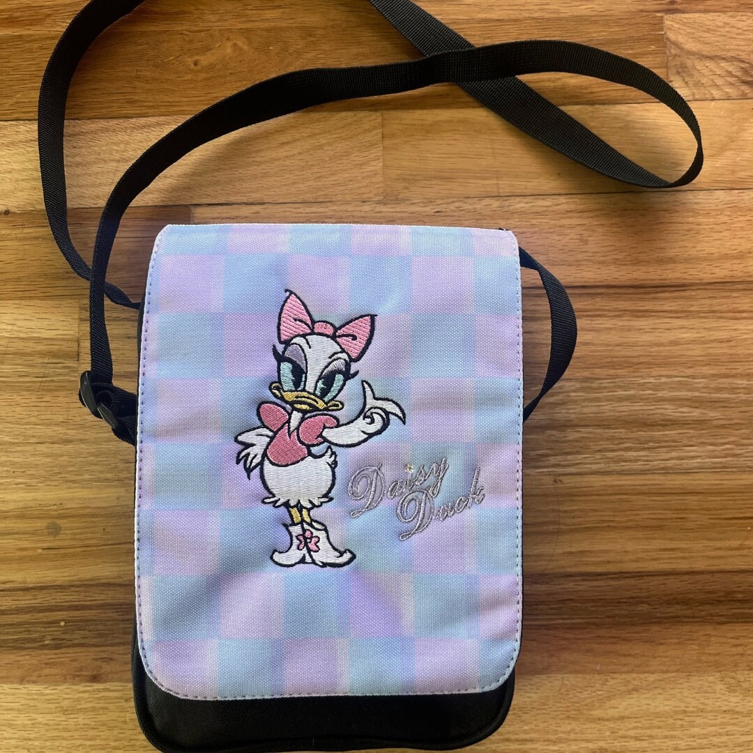 Daisy Crossbody Bag Duck Bag 90er Jahre Crossbody Bag Karierte Tasche sublimierte und bestickte Tasche Freizeitpark Tasche Etsy