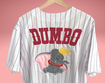 Camiseta de béisbol con apliques de elefante - Camiseta unisex de parque temático