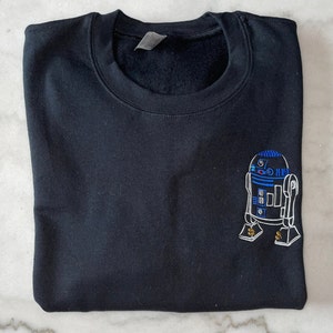 Blue Droid Sweatshirt, Galaxy Embroidered Sweatshirt, Theme Parks, Trilogy Sweatshirt, Prequal Triliogy