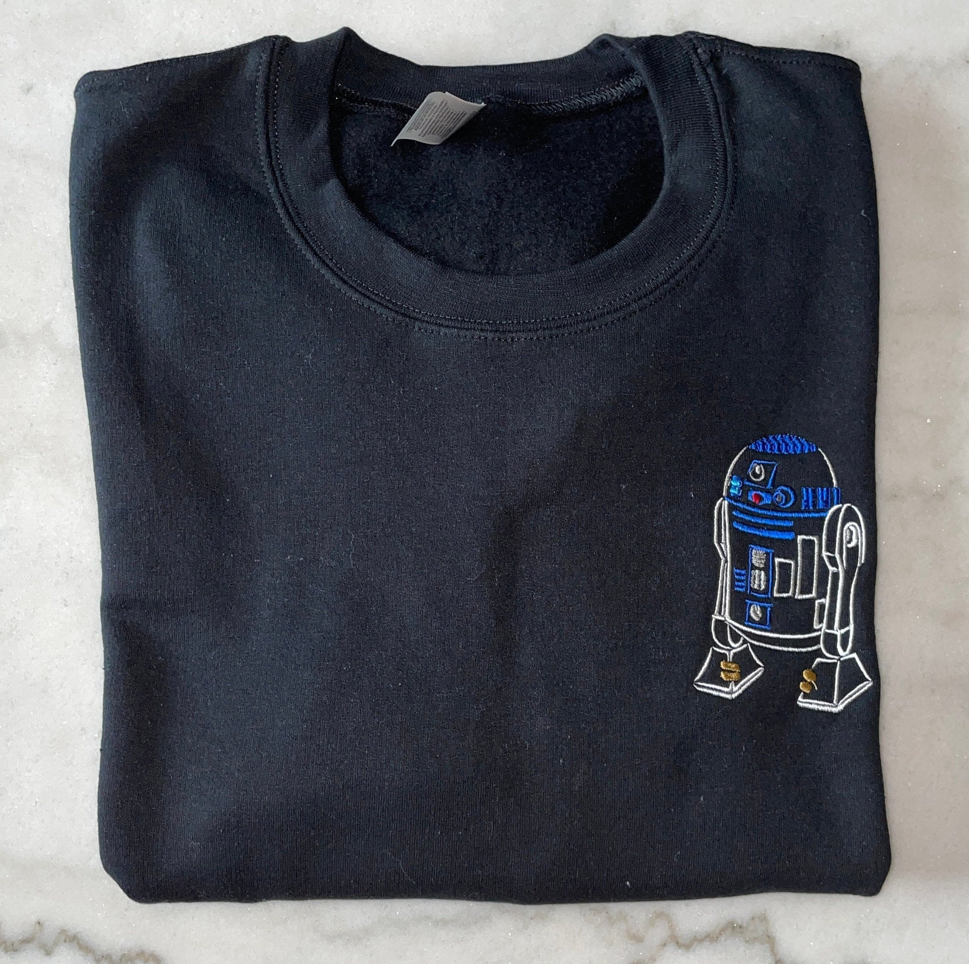 Blue Droid Sweatshirt, Galaxy Embroidered Sweatshirt, Theme Parks, Trilogy Sweatshirt, Prequal Triliogy