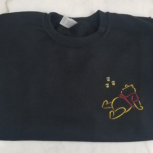 Sweatshirt, Embroidered Sweatshirt, Inspired by Winnie the Pooh, Winnie the Pooh Sweatshirt, Disney Inspired