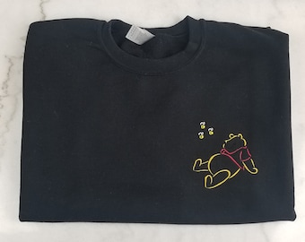 Sweatshirt, Embroidered Sweatshirt, Inspired by Winnie the Pooh, Winnie the Pooh Sweatshirt, Disney Inspired