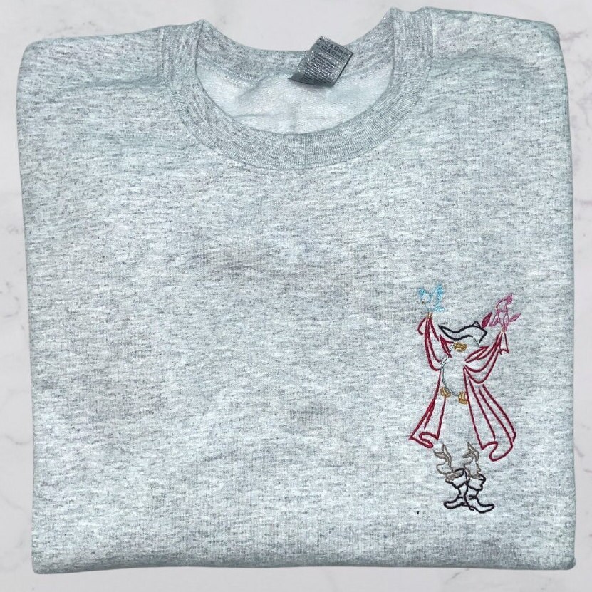 Prince Owl Embroidered Sweatshirt: Fairytalecore Crewneck