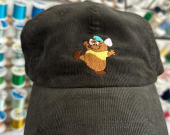 Gus Gus House Mouse Embroidered Baseball Cap - Princess Sidekick Theme Park Hat