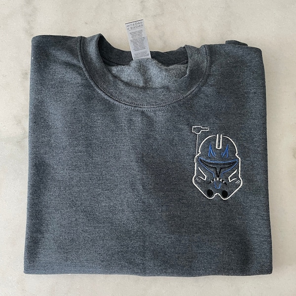 Cap.tai.n Re.x Sweatshirt, Embroidered Sweatshirt, Galaxy Sweatshirt