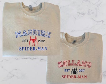 Embroidered Spider Hero Sweatshirt