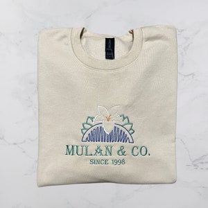 Mulan and Co. Warrior Princess Sweatshirt, Princess Sweatshirt, Embroidered  Sweatshirt