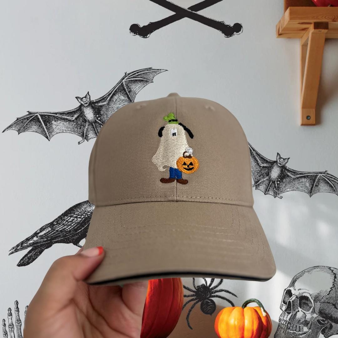Goofy Ghost Baseball Cap: Halloween Theme Park Hat - Etsy