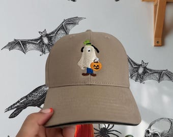 Gorra de béisbol de fantasma tonto: sombrero de parque temático de Halloween