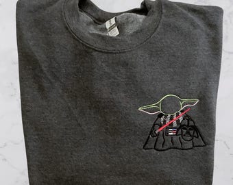 El Niño como Lord Sith - Sudadera bordada "This is the way"
