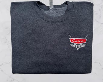 Car Land Embroidered Sweatshirt - Car Theme Park Sweatshirt