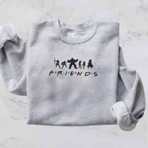 Held F.r.i.e.n.d.s. T-shirt, F.r.i.e.n.d.s Besticktes T-shirt, Geschenk Freundin,