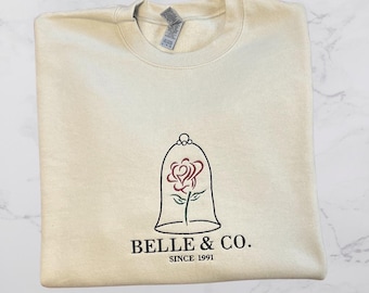 Sudadera Princesa Bordada - Be//e and Co. - Diseño Rosa