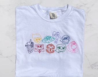 Emotional Sweatshirt, Vintage Inspired Embroidery, Embroidered Sweatshirt, Emotions Shirt