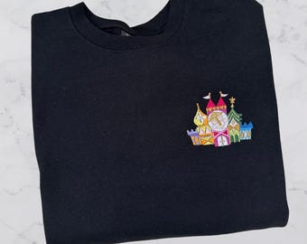 Small World Embroidered T-Shirt: Ride Tee