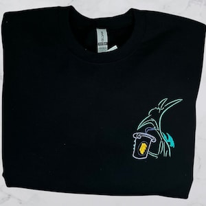 Panic Inspiriertes besticktes Sweatshirt - Theme Park 90&#39;s Throwback