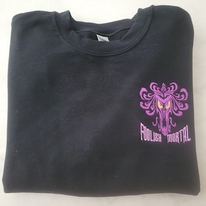 Sweat-shirt rétro du manoir hanté, brodé
