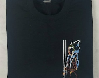 Ahs0ka Tan0 Sweatshirt, Cl0ne Wars, Embroidered Sweatshirt