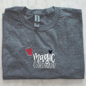 Magic Coordinator Embroidered T-shirt: Vacation Group Tee