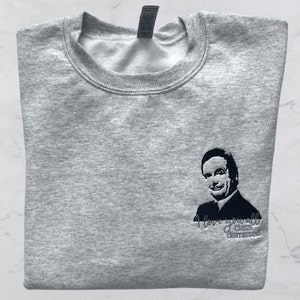 Embroidered Wise Man Sweatshirt: 90s Class Dismissed Style