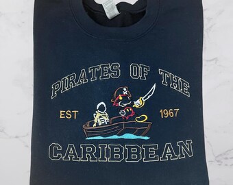 Pirates Ride Sweatshirt, Embroidered, Inspired by Rides from Theme Parks