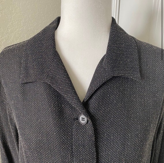 Vintage Halston blouse semi sheer