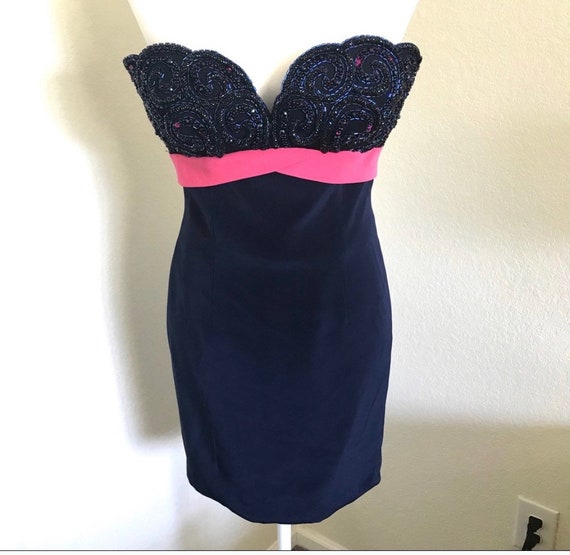 Vintage bob mackie beaded cocktail dress