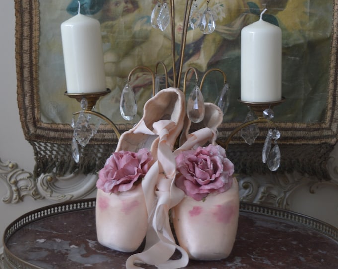 satin ballet shoes with ribbons