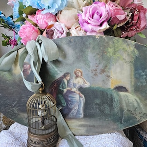 Rare Boudoir Vintage Table Clock Automatic Bird Cage Bronze Hand Winding Toy Moving Birds Old Shabby Chic Brocante French Style